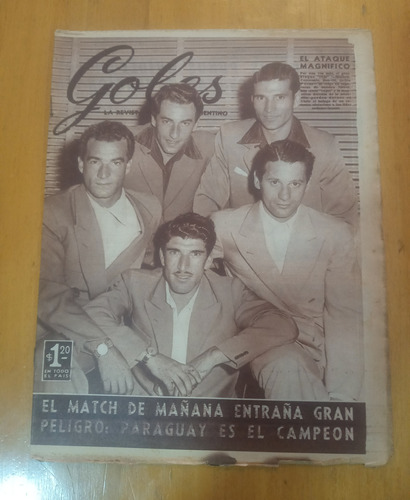 Revista Goles 351 - 1/3/55 El Ataque Magnifico