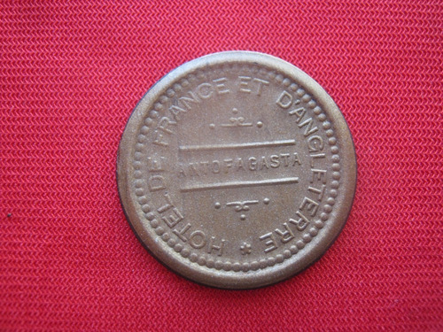 Ficha Hotel France Et D'anglaterre Antofagasta 20 Centavos 