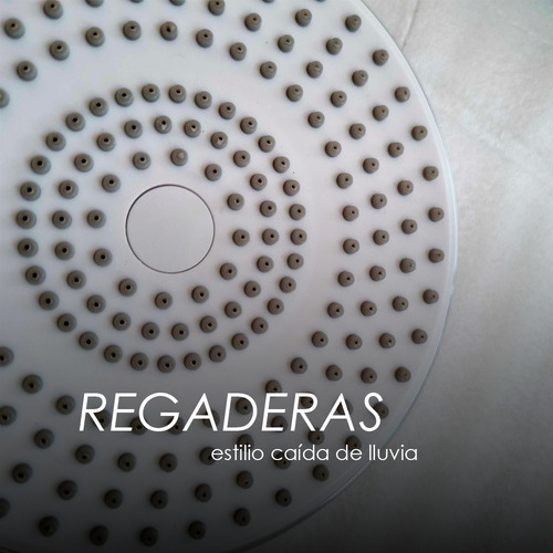 Regadera Para Ducha Redonda De Lluvia - Resistente Al Óxido Acabado Brillante Color Acero