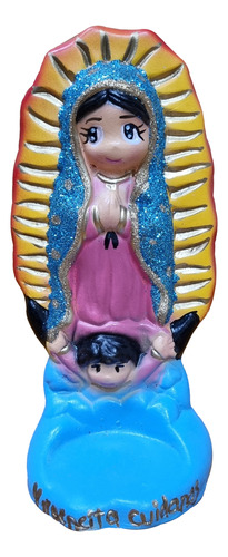 Virgen De Guadalupe Caricatura Yeso 15 Cm