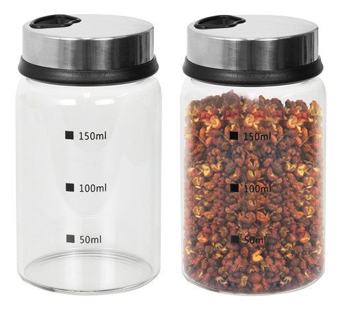 Set De 2 Saleros Y Pimenteros De 150 Ml, Juego De Saleros Y