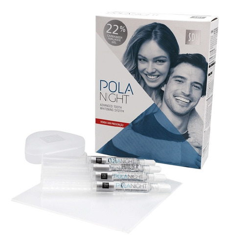 Blanqueamiento Polanight Sdi 22% Blanqueador Dental Kit X4