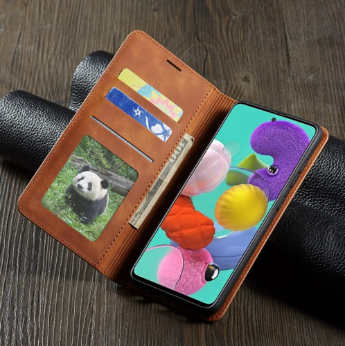 Funda Para iPhone Modelos Estilo Cartera Tipo Piel Casual
