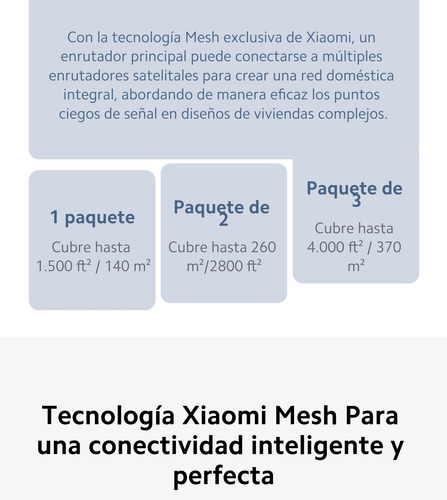 Repetidor Wifi Xiaomi Mesh System Ac1200 ( 2 Pack )