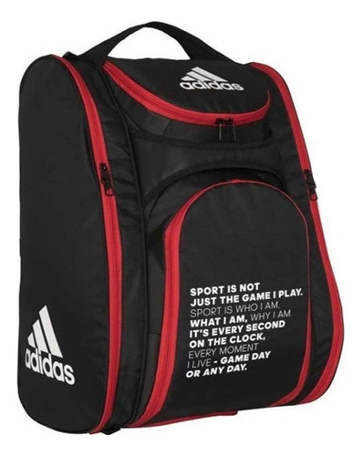 Raqueteira adidas Multigame Beach Tennis E Paddel Cor Preto/vermelho