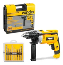 Comprar Furadeira com impacto 13mm Vonder FIV 709 710W y accesorios com maleta de transporte 220V 50Hz\u002F60Hz