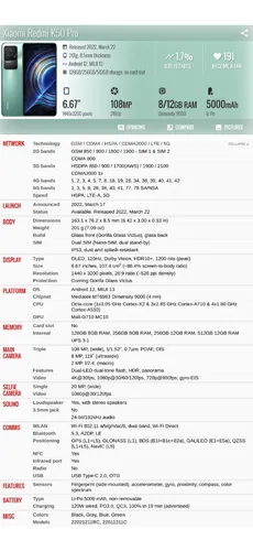 Xiaomi Redmi K50 Pro 5g 22011211c 8gb 128gb Dual Sim Duos