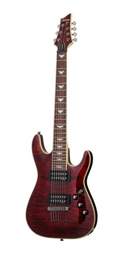 Imagen 1 de 3 de Guitarra eléctrica Schecter Omen Extreme-7 de caoba black cherry con diapasón de palo de rosa