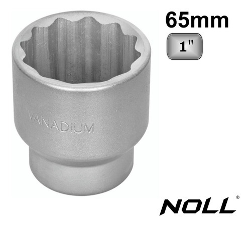 Soquete Estriado 65mm Encaixe 1 Polegada Noll 405,0104