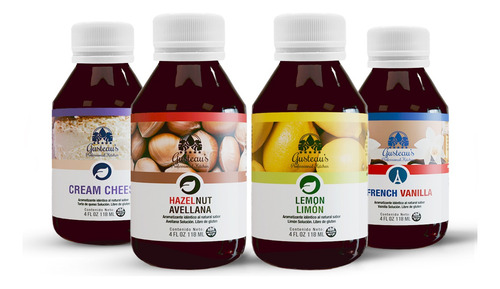 Combo, 4 Emulsiones Exclusivas Gusteau's® Para Pastelería