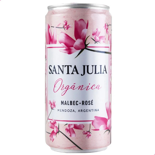 Vino Santa Julia Organica Malbec Rose Lata 269ml 