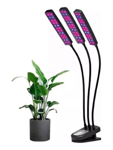 Lámpara Led Para Crecimiento De Plantas Con 3 Tubos Uv
