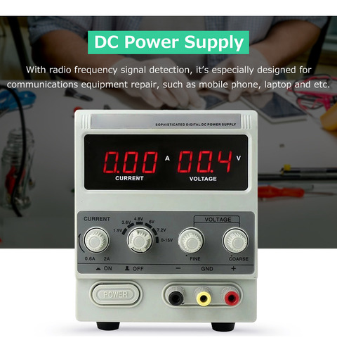 Fuente De Alimentación Dc De Banco, Pantalla Digital Variabl