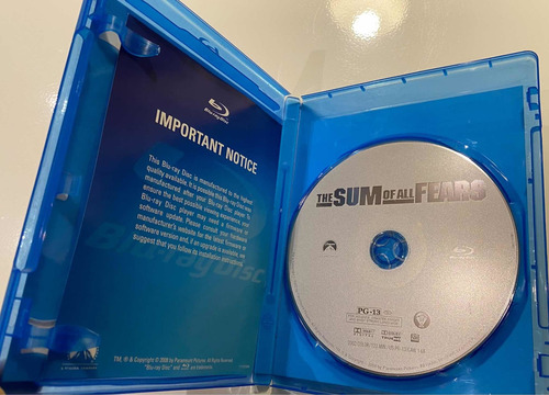 La Suma De Todos Los Miedos Blu Ray Usado Ben Affleck