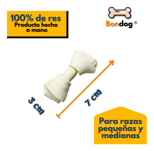 Premios, 30 Piezas Carnaza Perro Pequeños (6-7cm)