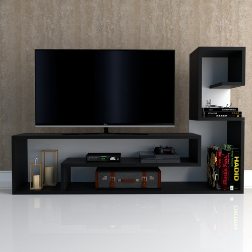 Mesa Tv Lcd Led Sala Modulo Linea Moderna La Font Color Marrón