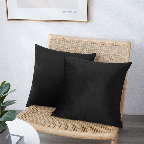 Juego De 2 Fundas De Almohada Decorativas De Terciopelo