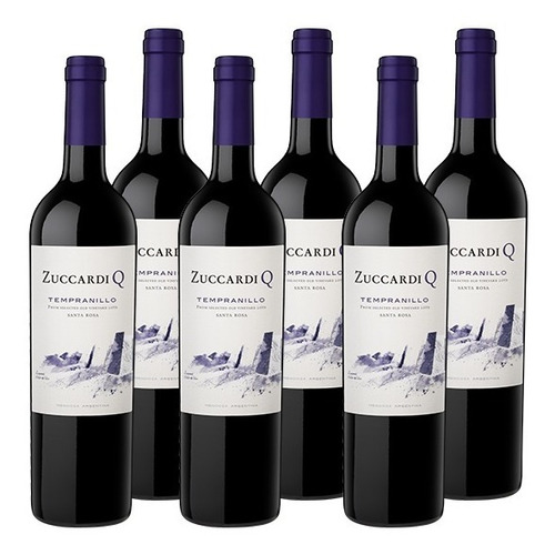 Vino Q Tempranillo Tinto Natural Zuccardi 750ml Caja X6