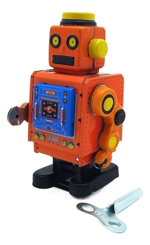 Robot De Juguete De Hojalata Juguete De Cuerda Retro