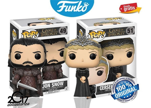 Set Jon Snow Y Cersei Lannister Game Of Thrones Funko Pop
