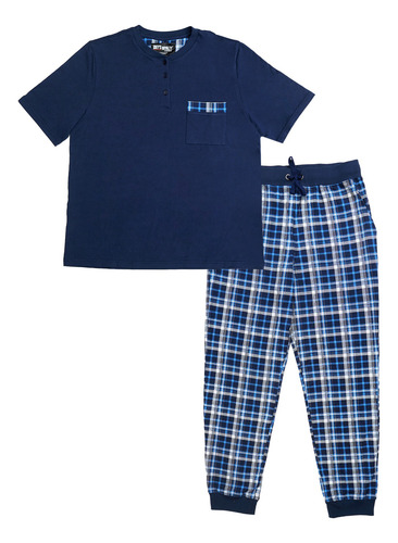 Pijama Hombre Tejido De Punto Algodón Super Suave Mc/pl Jm5