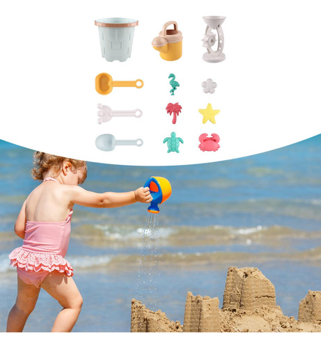 Juguetes De Playa Con Castillo De Arena, Kit De Pala De Azul