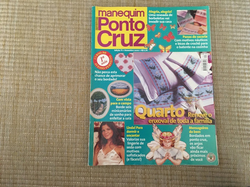 Revista Manequim Ponto Cruz 71 Enxoval Almofadas Fronha O352