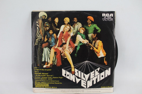 E535 Silver Convention -- I Like It / Save Me 45 Rpm Single (Usado)