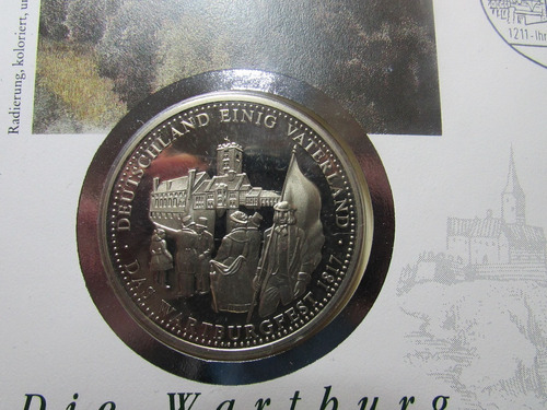 Alemania 1993 Medalla Die Wartburg - Alemania Patria Unica F