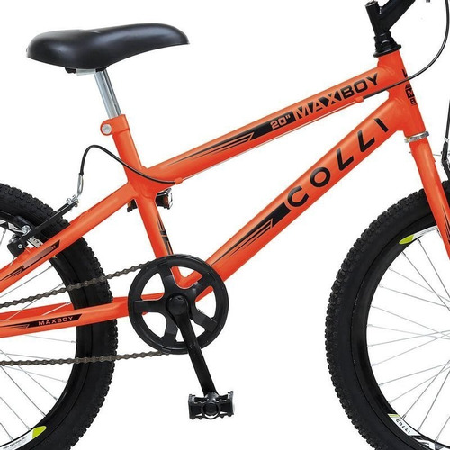 Bicicleta Colli Max Boy Aro 20 Laranja Neon