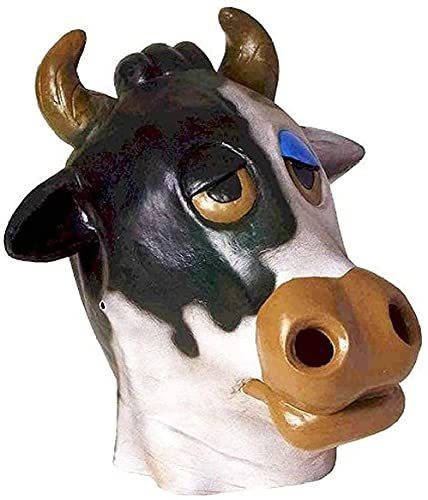 Dlx Látex Animal Mask-vaca Foro Novedades Unisex-adulto, Bla