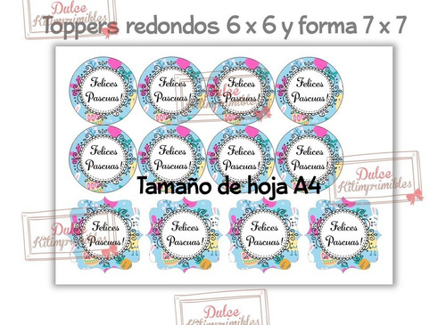 Kit Imprimible Pascua Felices Pascuas Base Huevo Bolsita 05