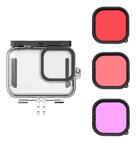 Estanque Hero9,10,11 Black + Kit Filtros De Mergulho Telesin