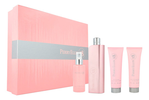 Set Perfume Perry Ellis 18 Para Dama