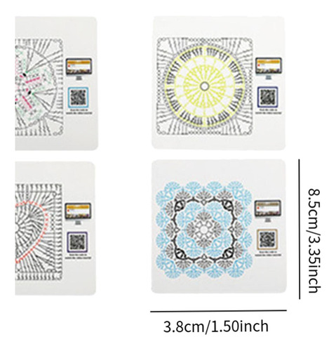 Tarjetas De Crochet Cuadrado De Crochet, Gráficos De