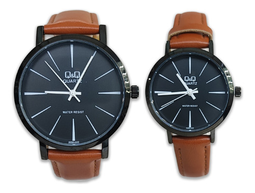 Reloj Para Parejas Qyq Pulso Cuero Original + Envío