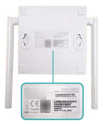 Router Inalámbrico Tp-link 2 Lan Tl-wr820n Clickbox