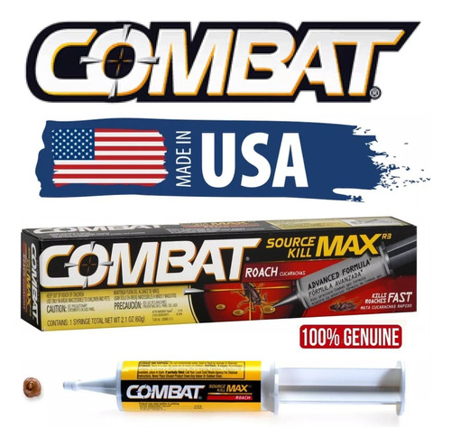 Combat Gel 60 Gramos Original Importado Chiripas Cucarachas