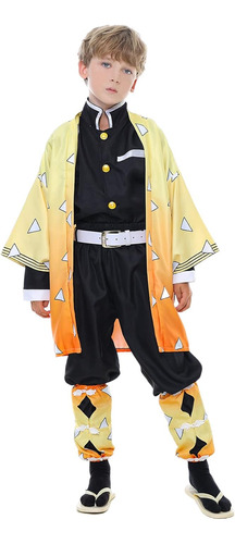 Demon Cosplay Costume Anime Cosplay Kimono Black Full Set Ha