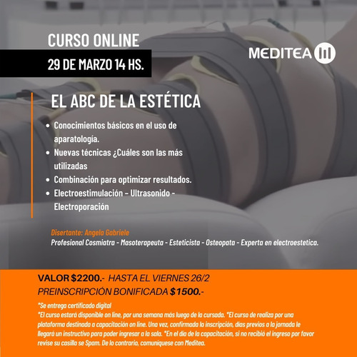 Curso Online El Abc De La Estética 29/03 $1500 Hasta El 26/2