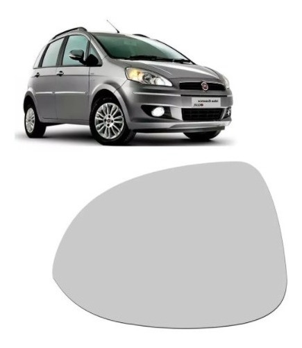 Lente Retrovisor Fiat Idea 2011 2012 2013 2014 2015 Direito