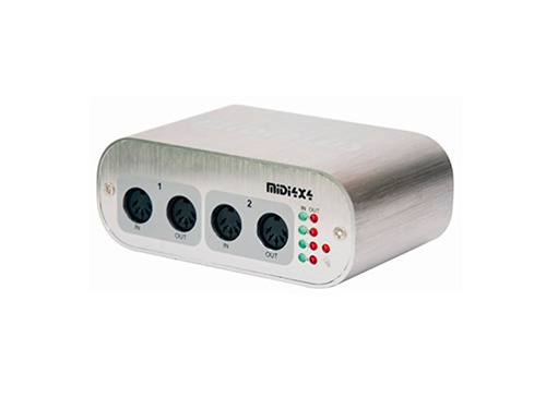 Imagen 1 de 6 de Interfaz Midi Usb Midiplus Midilink Midi 4x4 Para Teclado