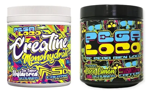 Pack Creatina Monohidratada + Pre Entreno - Pega Loco