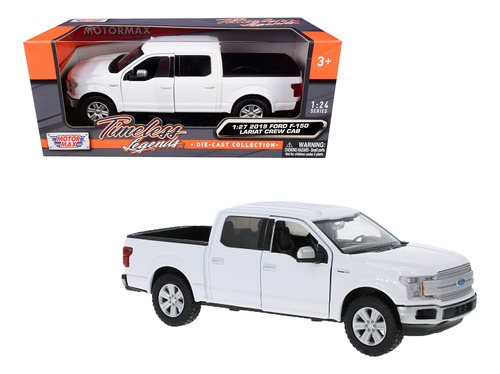 2019 Ford F-150 Lariat Crew Cab Blanco Motor Max Esc 1:24 