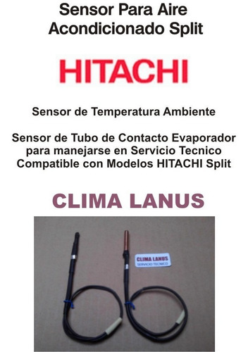 Sensor De Temperatura Para Aire Acond Split Hitachi 2 Unidad