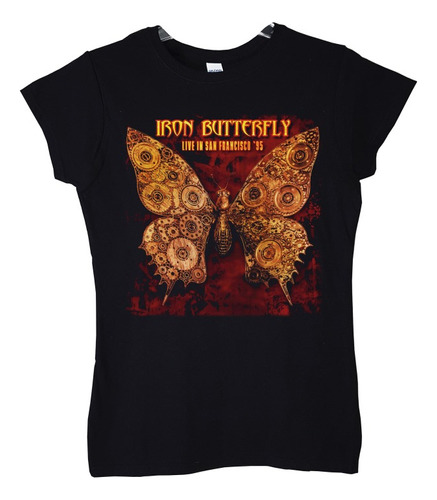 Polera Mujer Iron Butterfly San Francisc 95 Rock Abominatron