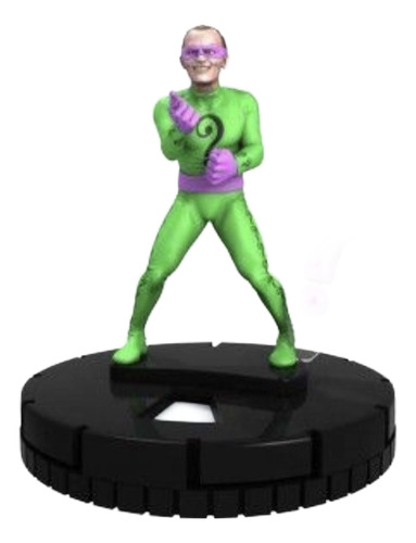 Heroclix Figura Dc Batman Classic Tv #008 El Acertijo + Cart
