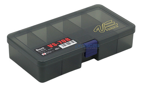 Estojo De Pesca Versus By Meiho Vs-708 Black Smoke Cor Preto