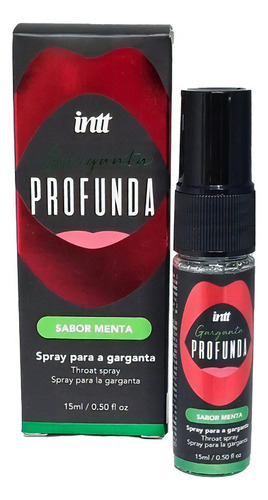 Garganta Profunda Intt Fresa o Menta Spray Anestésico Sabor Menta
