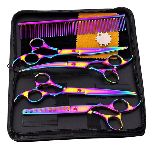 Juego De Tijeras De Aseo Para Perros Professional Multicolor
